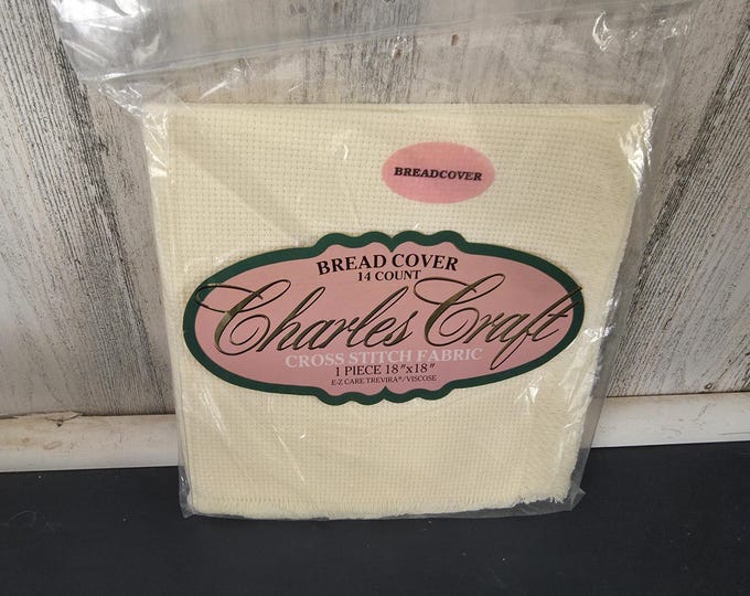 Charles Craft Cross Stitch Bread Cover Fabric-Ivory