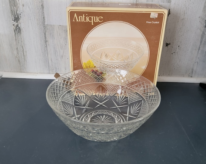 Clear Antique Luminarc Salad Bowl by JG Durand