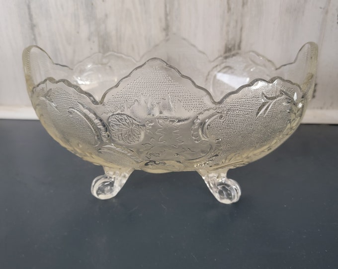 Vintage Jeanette Lombardi 4 Footed Bowl