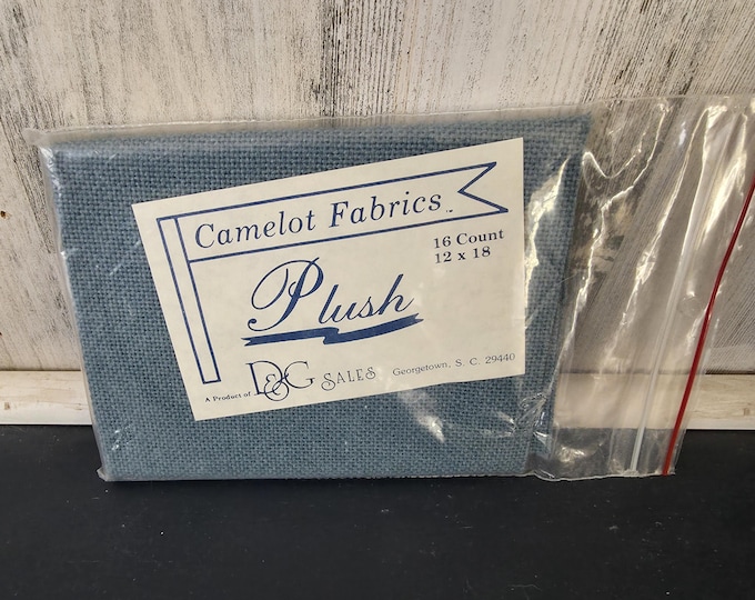 Camelot Fabrics Plush Aida Fabric 1 Rose 1 Blue Sold Separately