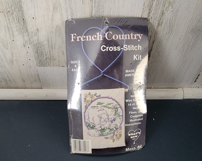 French Country Lambs Cross Stitch Kit