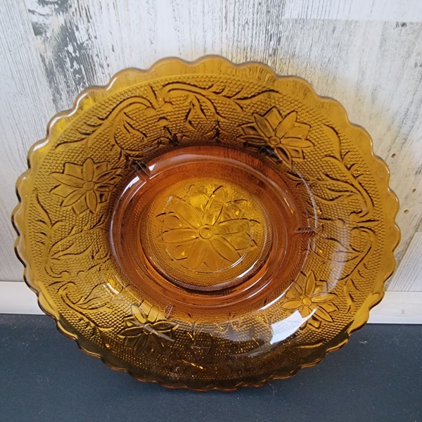 Indiana Glass Tiara Fairy Lamp Dish/ Bottom