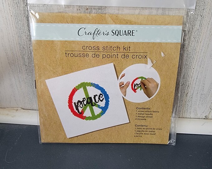 Crafter's Square "peace" Counted Cross Stitch Kit