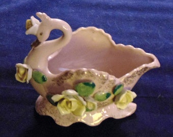 Vintage Pink Swan