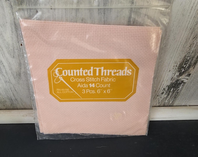 Counted Threads Cross Stitch Fabric in Pink
