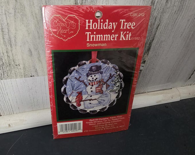 Cross My Heart Holiday Tree Trimmer Kit Snowman Kit CSK242