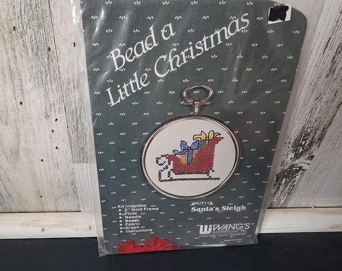 Bead A Little Christmas Santa's Sleigh Christmas Ornament Kit