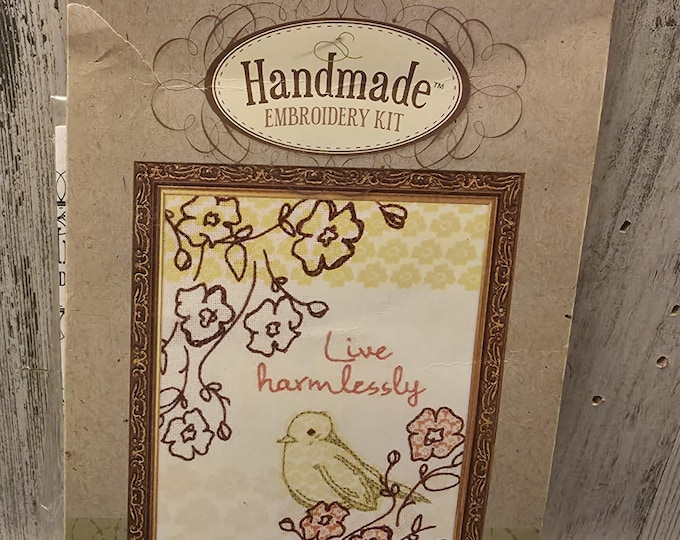 Dimensions Live Harmlessly Handmade Embroidery Kit