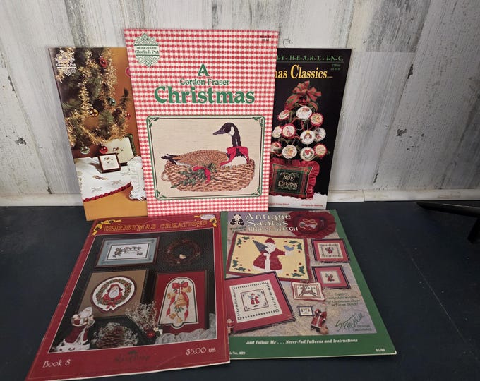 Christmas Cross Stitch Pattern Leaflets Sold Individually