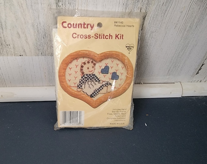 Country Cross Stitch Kit-Rebecca/Hearts