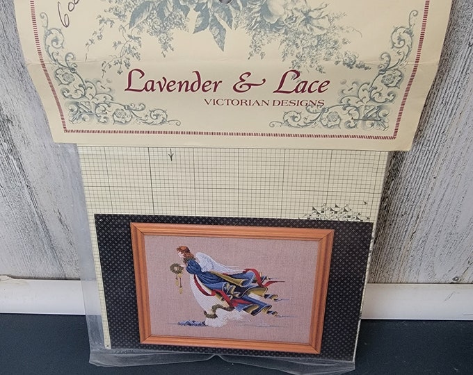 Lavender & Lace Cross Stitch Chart "Second Angel of Freedom "
