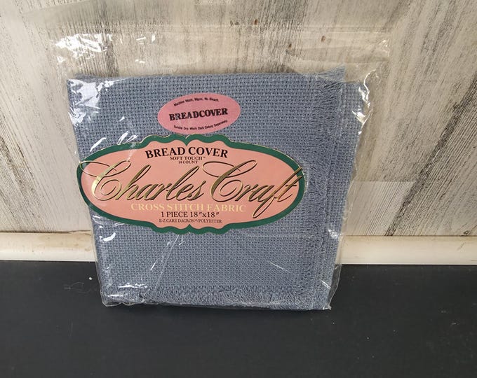 Blue Charles Craft 14 Count Cross Stitch Bread Cover