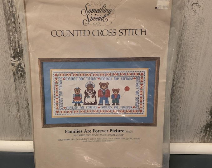 Families Are Forever Counted Cross Stitch Kit by Candamar Designs Inc