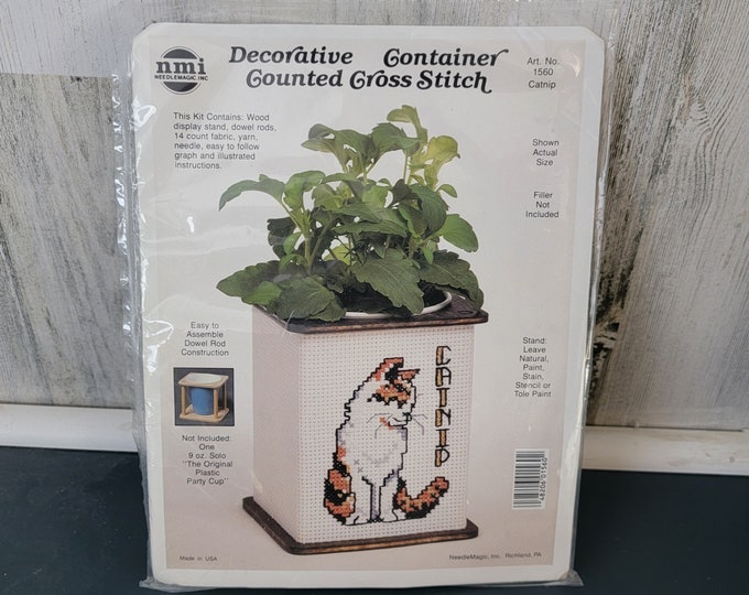 NMI Decorative Container Counted Cross Stitch