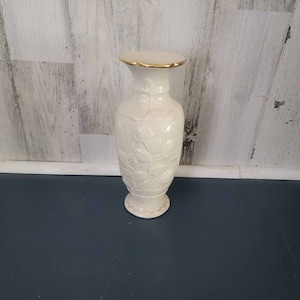 Vintage Rose Embossed Vase