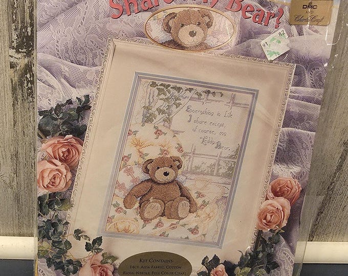 Share My Bear Counted Cross Stitch Kit by StitchWorld