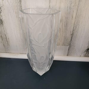武蔵野東・西線竣工記念　HOYA CRYSTAL VASE HOYA Hoya crystal vase glass flower base crystal glass