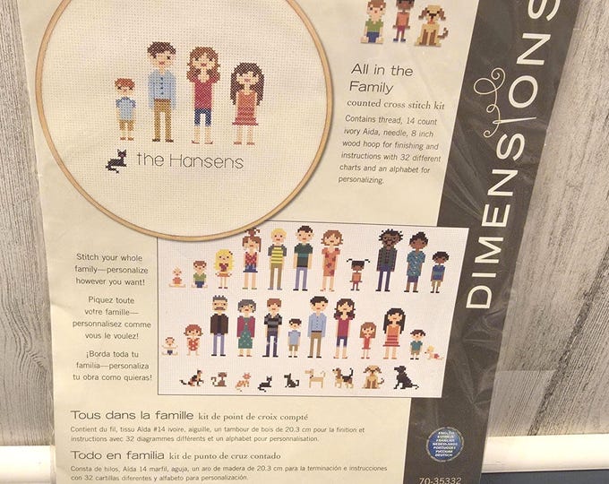Dimensions Counted Cross Stitch Kit "All in the Family"
