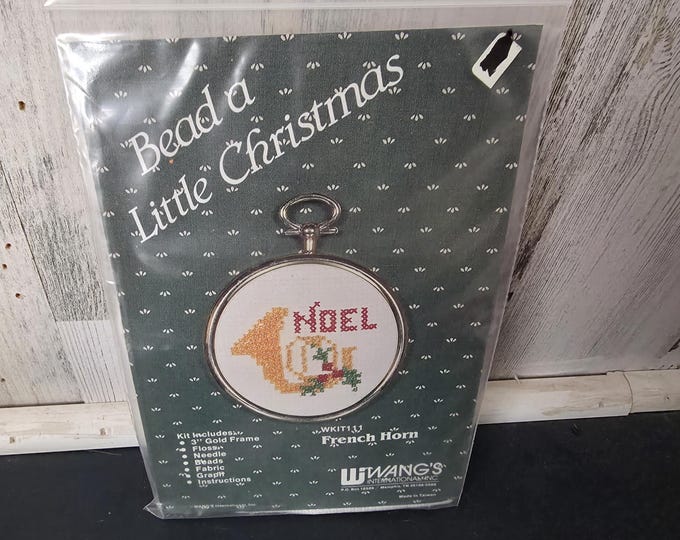 Bead A Little Christmas French Horn Christmas Ornament Kit
