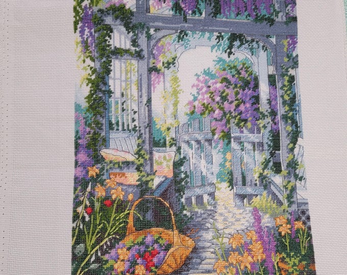 Finished Paradise Gate Cross Stitch