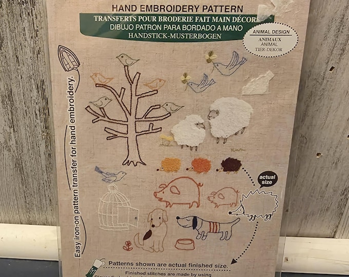 Easy iron-on pattern transfer for hand embroidery