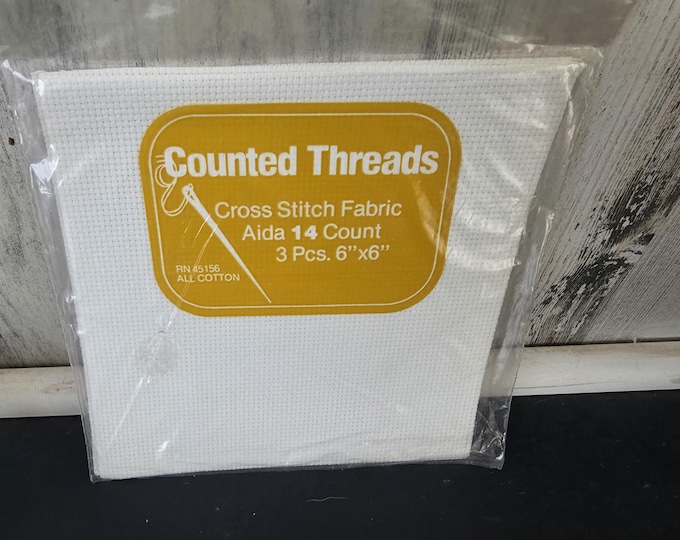 Counted Threads Cross Stitch Fabric in White