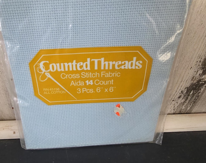Counted Threads Cross Stitch Fabric in Blue