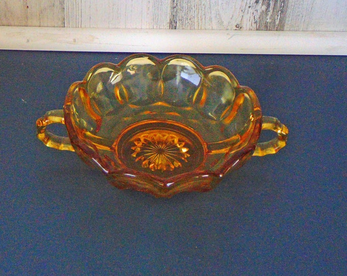 Anchor Hocking Amber Glass Nappy