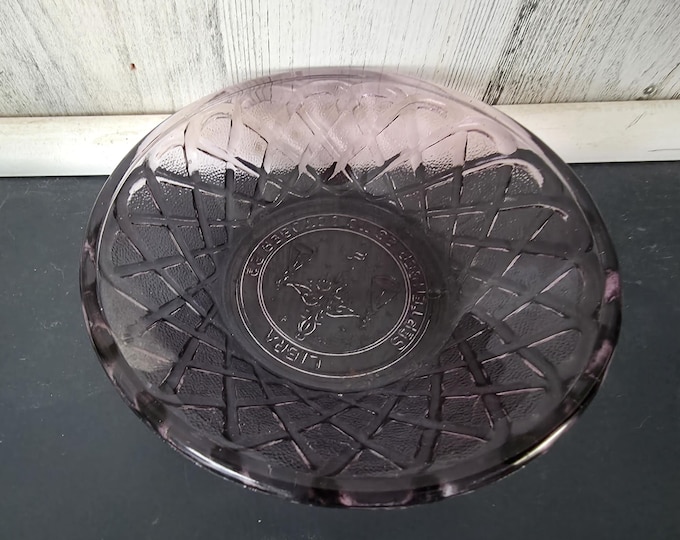Amethyst Libra Glass Bowl for Trinkets or Small Items