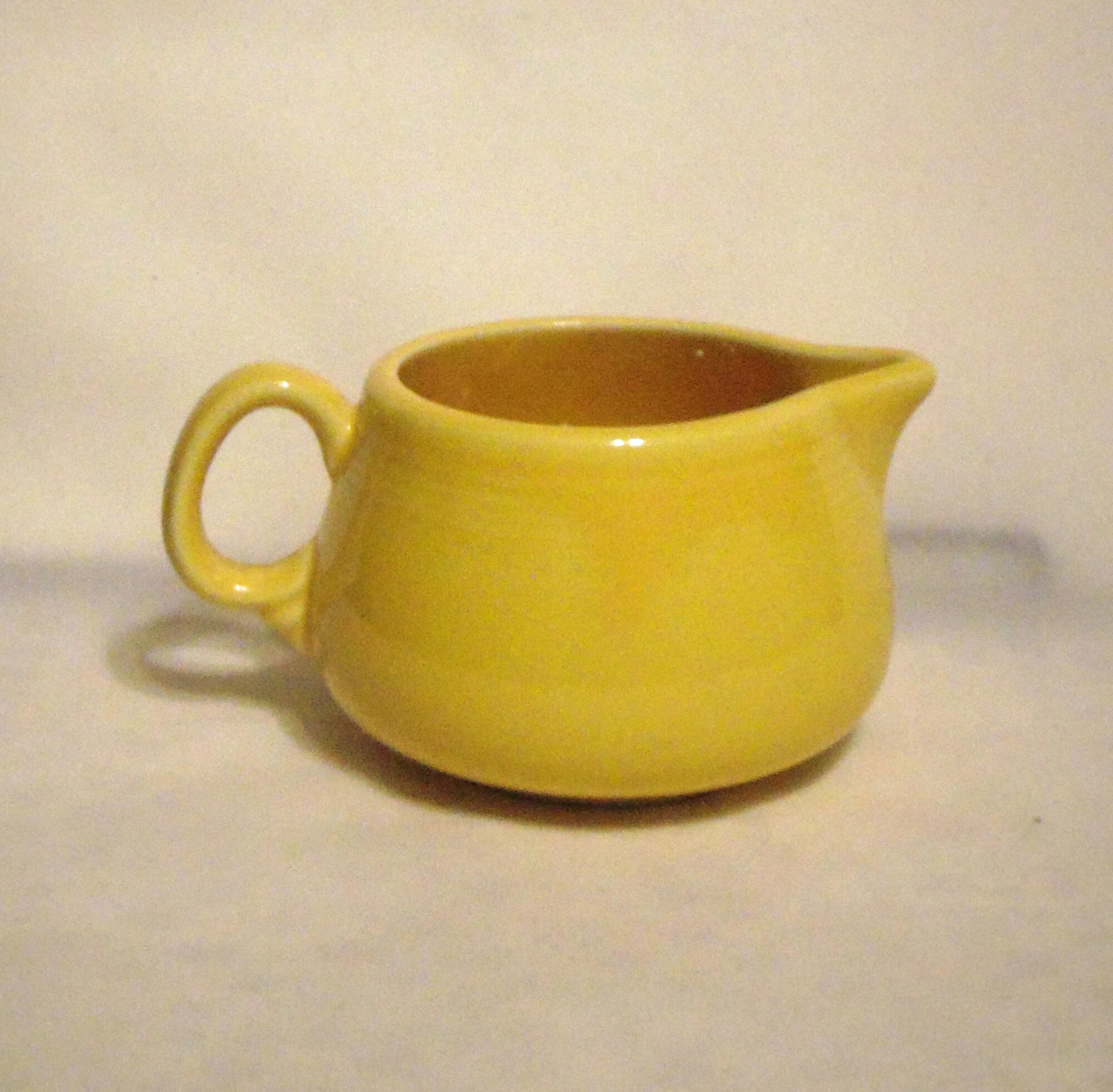 4 Piece Yellow Fiesta Cream & Sugar Set