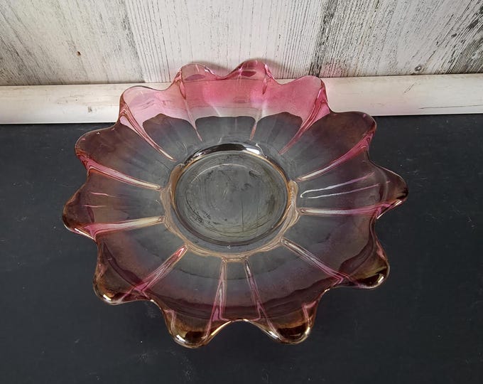 Federal Glass Co Celestial Candleholder