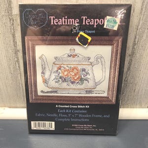 Cross My Heart Teatime Teapot Kit CSK-368 for Cross Stitch