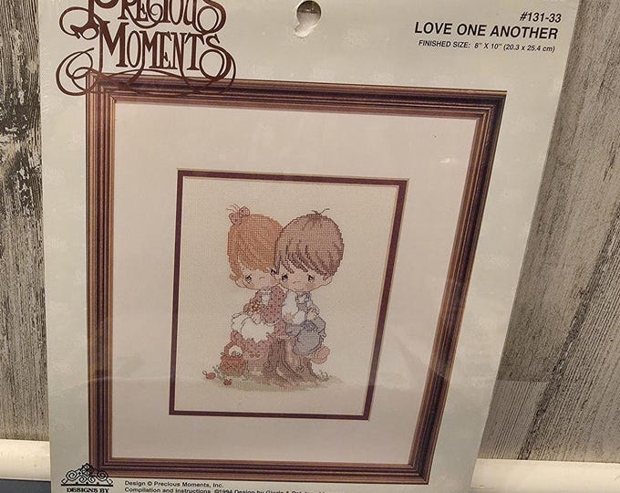 Precious Moments Counted Cross Stitch Kit "Love One Another"