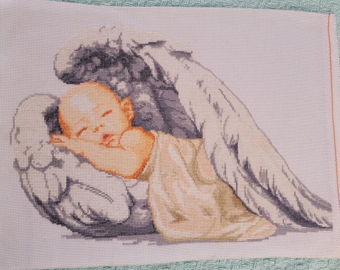 Benway Little Sleeping Angel Cross Stitch