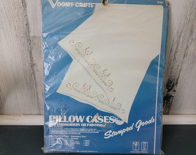 Vogart Crafts Pillow Cases for Embroidery or Painting Kit
