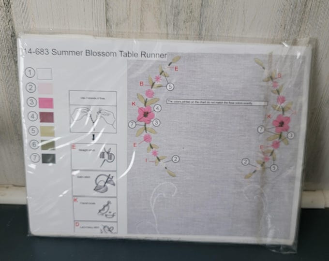 Summer Blossom Table Runner 14-683 Kit in Original Unopened Package
