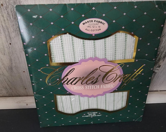 Charles Craft Waste Fabric Cross Stitch Fabric 10 Count