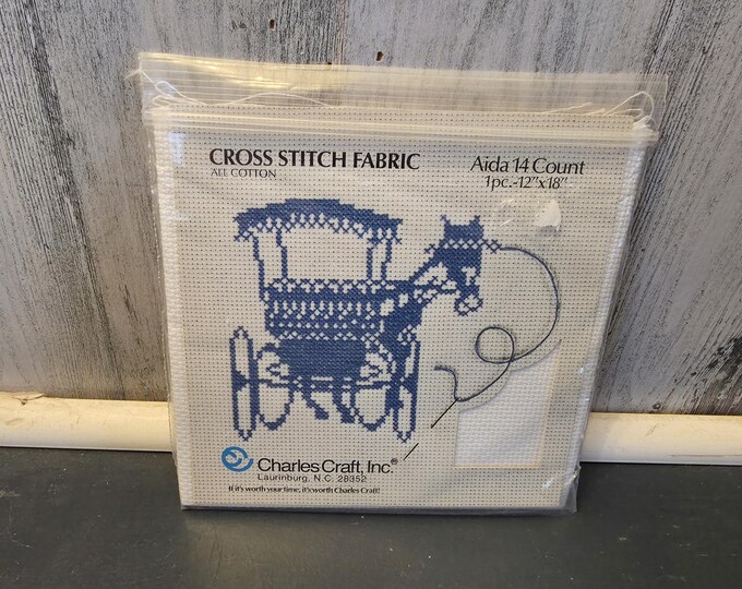 Charles Craft Cotton White Aida 14 Count