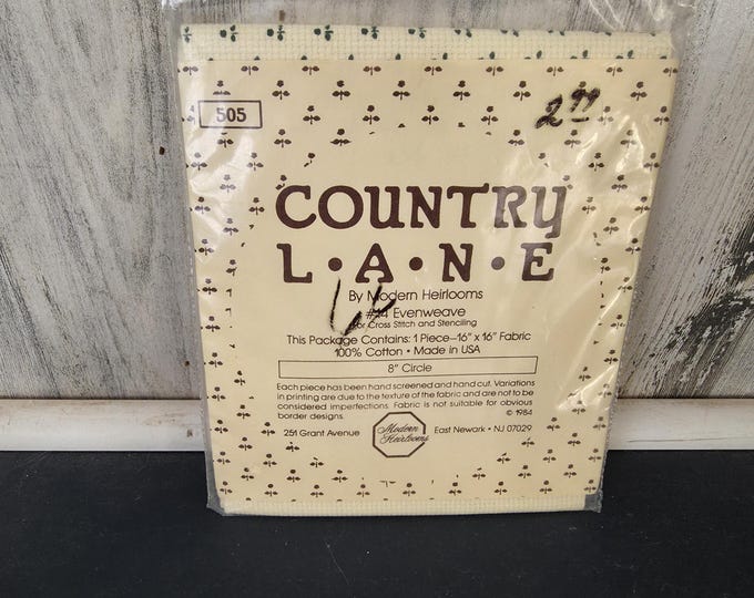 Country Lane by Modern Heirlooms for Cross Stitching and Stenciling Green Flowers