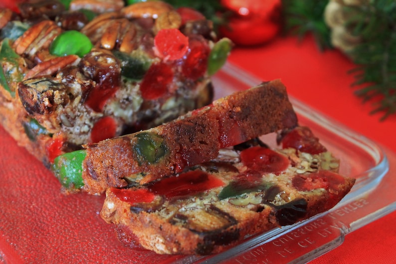 Mary Lou's Famous Homemade Traditional Southern Holiday Fruitcake 2 Pound Loaf Available Year-Round image 4