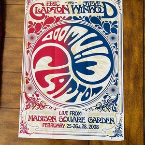 Eric Clapton Concert Poster - Etsy
