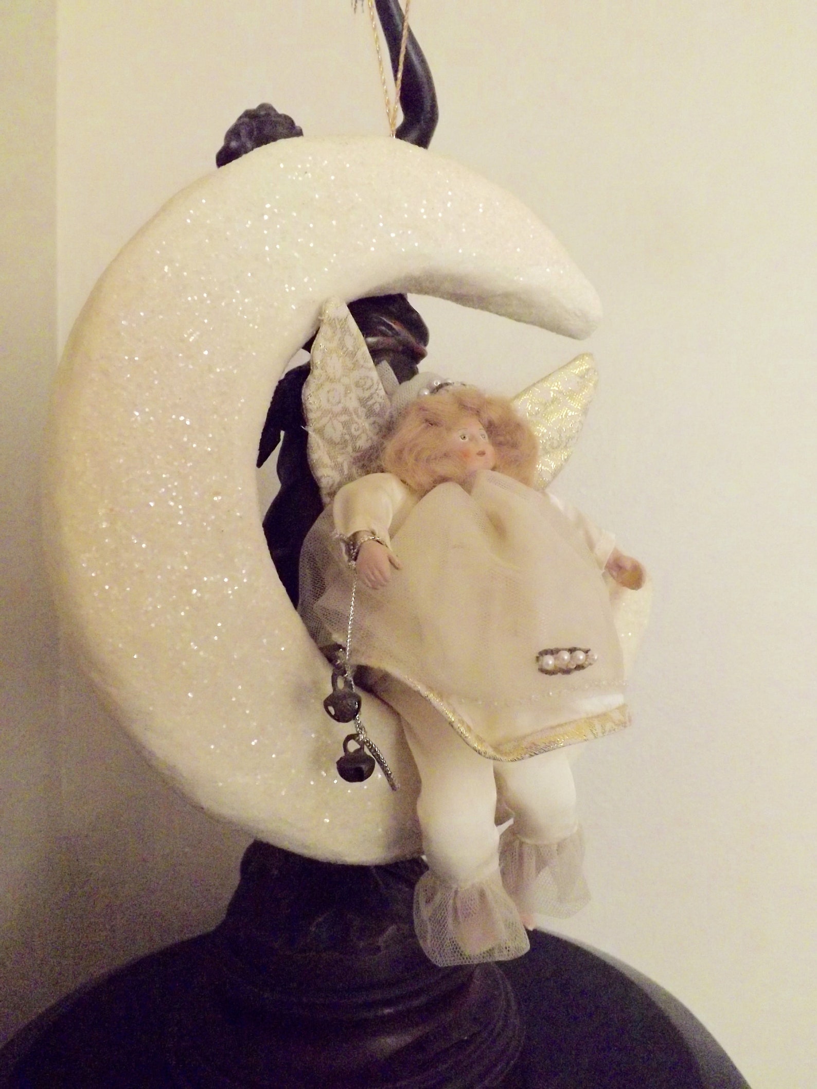 Vintage Rare House of Hatten Embellished Angel on Sparkle Etsy