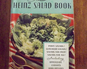 Vintage Cookbook, The Heinz Salad Book, H. J. Heinz Company 1930's, Heinz Cook Book, Collectable Cookbook