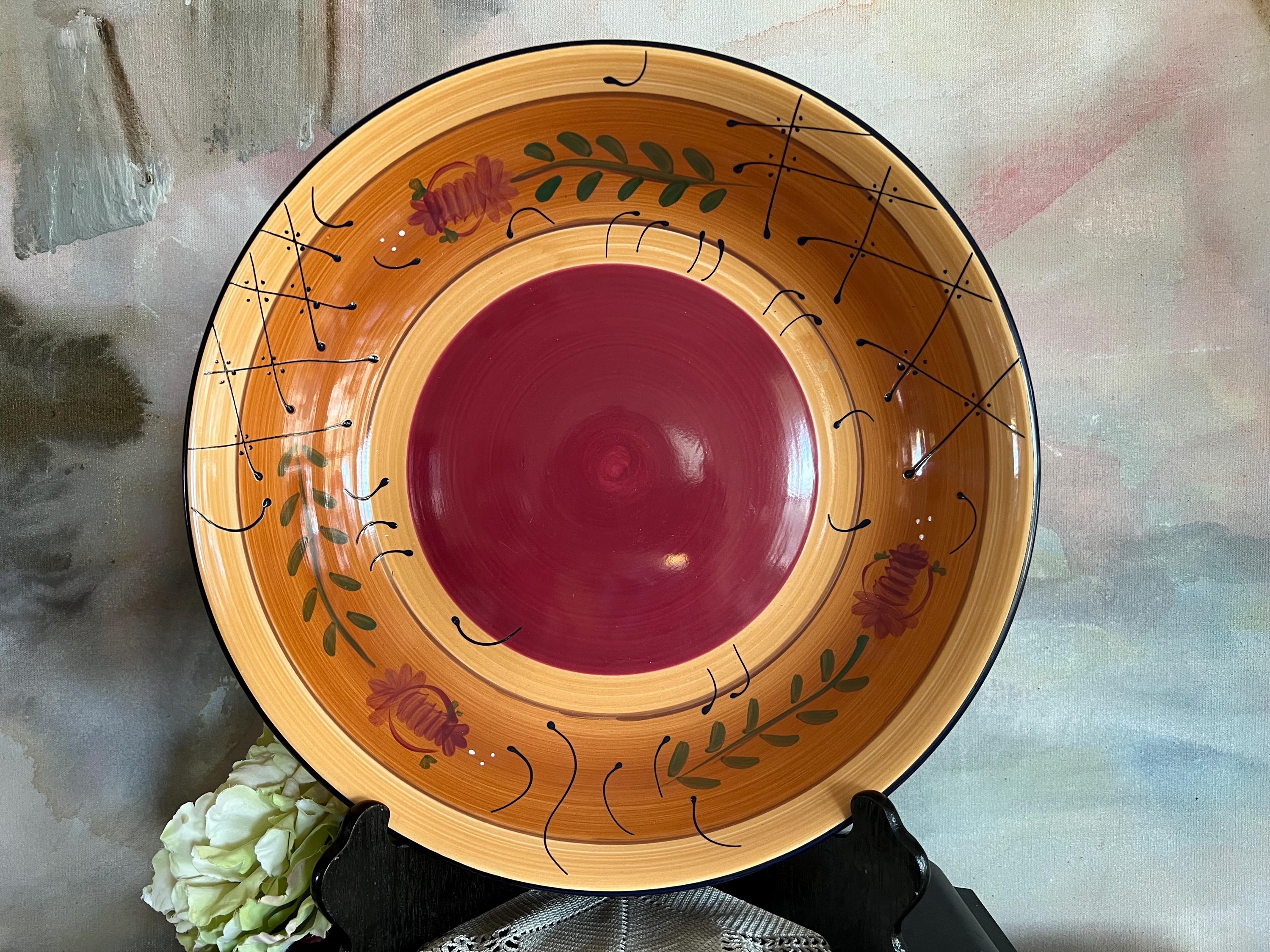希少　 ★ポッタリーバーン／Pottery Barn★ ピザ皿 Pottery Barn Italy - Etsy