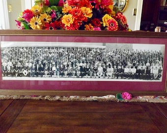 PANORAMIC GROUP PHOTO 1963 Class of Highlands High School San Antonio Texas 32.5"