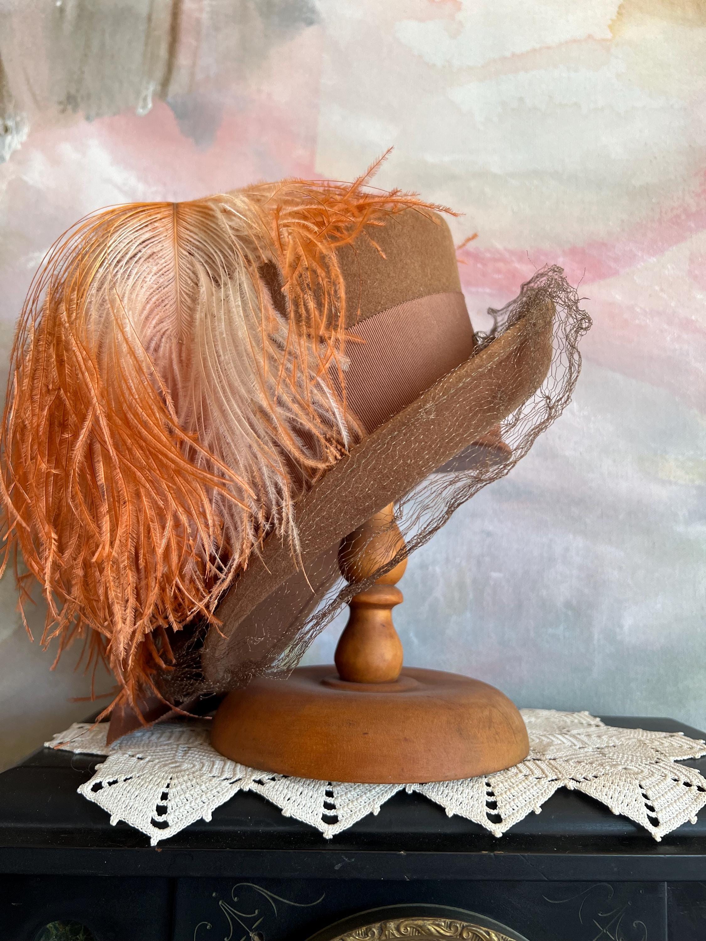 Antique Hats With Feathers - Etsy display picture 3