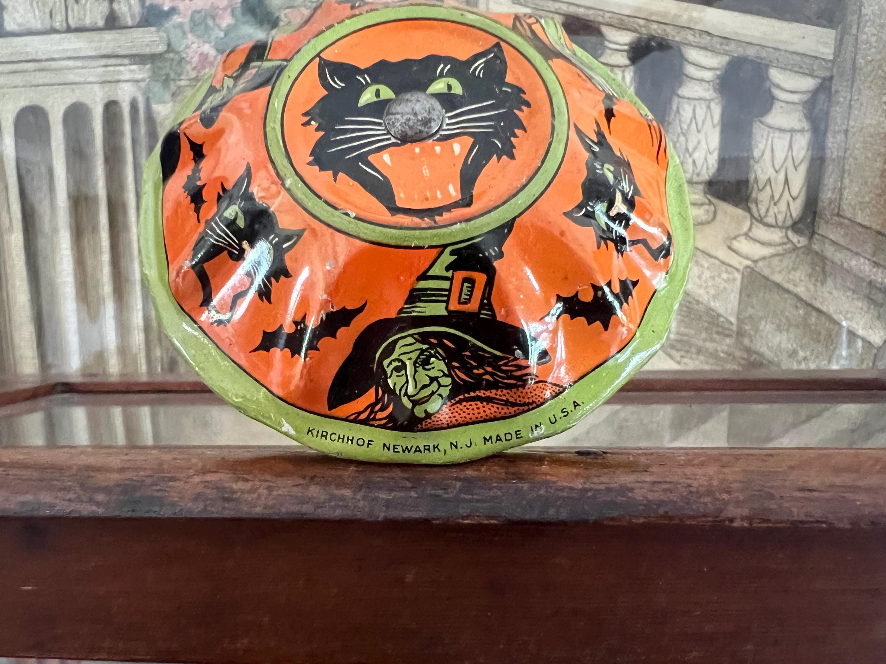 80’S★魔女★キャンディコンテナ★2★ハロウィン★モンスター★ビンテージ Vintage Halloween Tins - Etsy