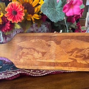 One Of A Kind Sandwich Cheese Board From Granville MA By Noble & Cooley Co Patriotic Americana Kitchen Decor