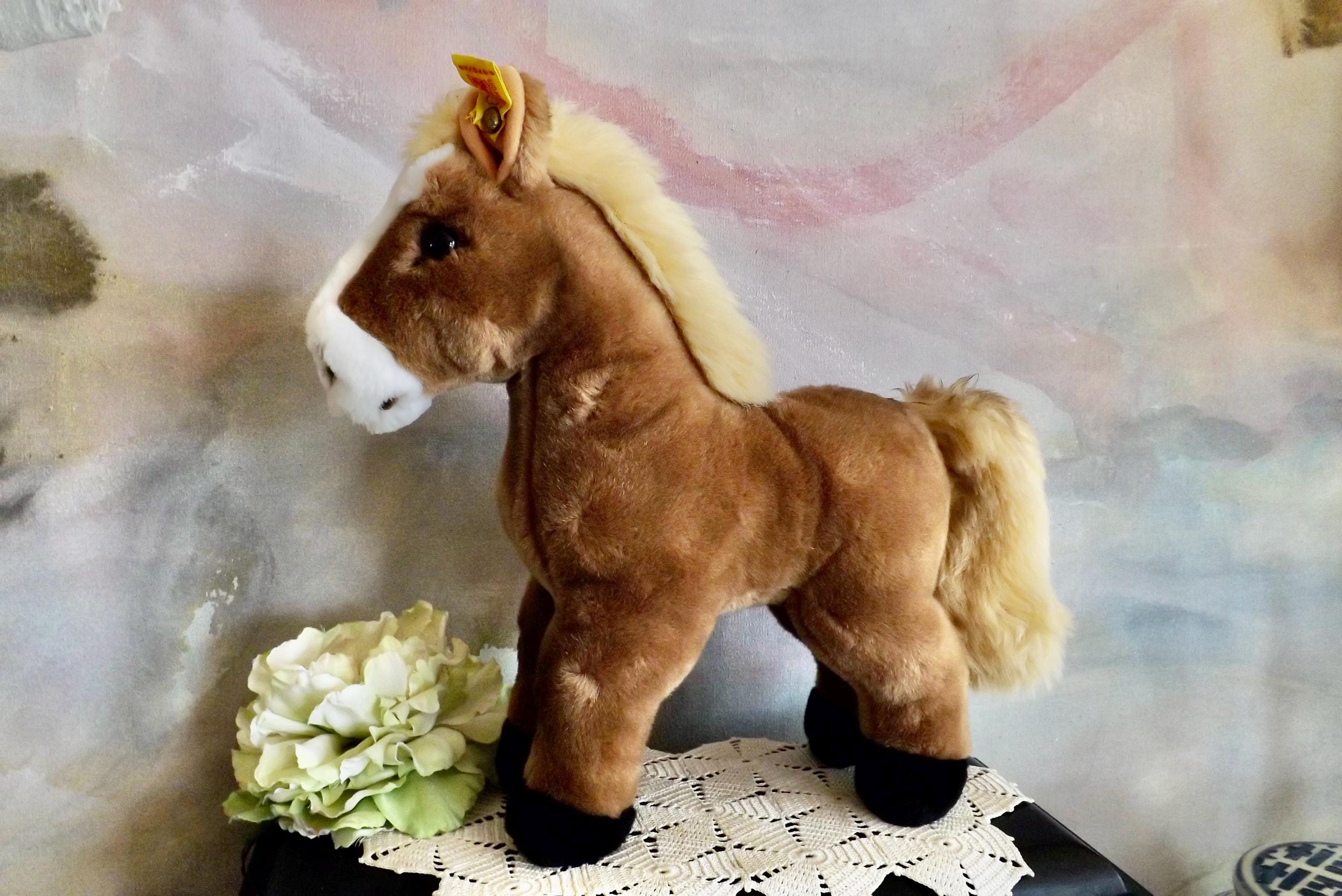 Steiff - シュタイフ★Pony 17cm★ポニー★ビンテージ/アンティーク★Steiff Vintage Steiff Horse Pony Stuffed Animal Plush No Tags 8