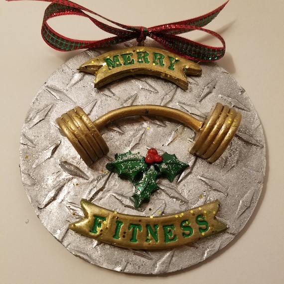 Fitness Christmas Ornament Gift for Weightlifter Personal | Etsy